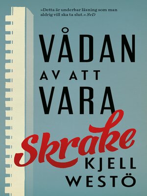 cover image of Vådan av att vara Skrake